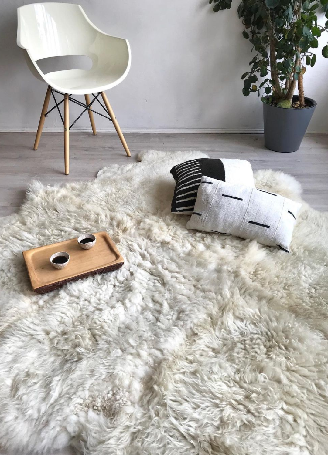 DON'T DO YOGA ON A DYED, MASS-FARMED SHEEPSKIN. PERIOD! CHOOSE ORGANIC AND SMALL FARMED.