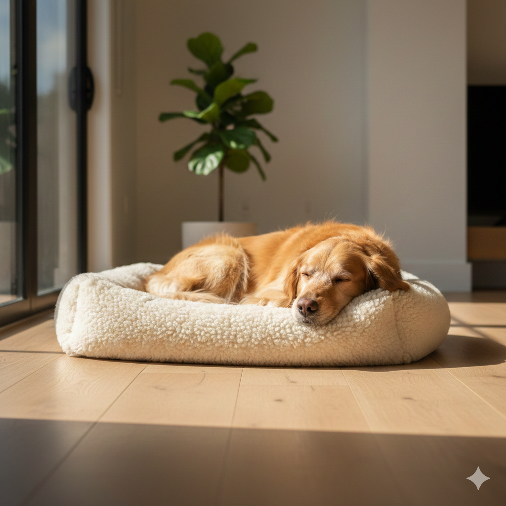 Why a Natural Sheepskin Bed Is the Best Choice for Your Dog's Health & Comfort