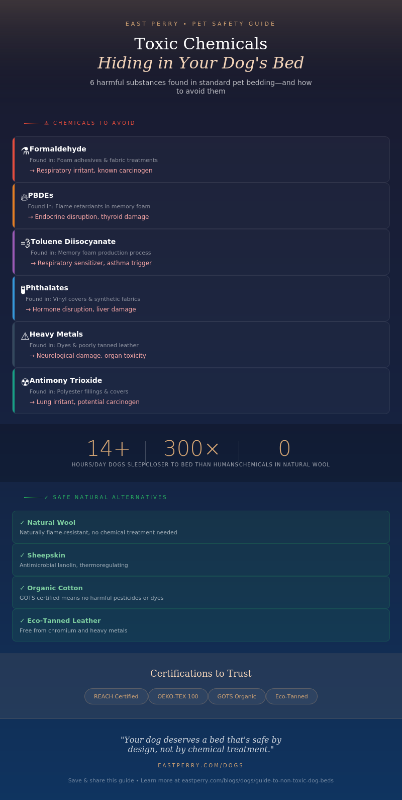 The Ultimate Guide to Non-Toxic Dog Beds: Why Natural Wool & Sheepskin is Safer Than Foam