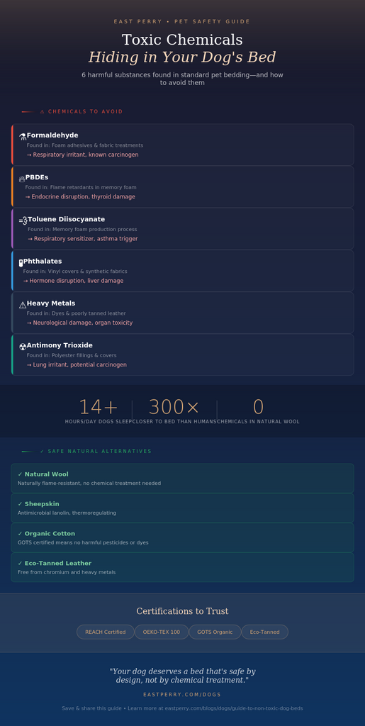 The Ultimate Guide to Non-Toxic Dog Beds: Why Natural Wool & Sheepskin is Safer Than Foam