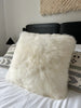 Double sided ivory sheepskin pillowcase