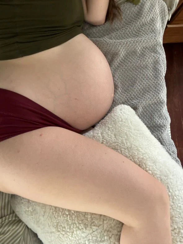 Ivory shearling sheepskin pillow