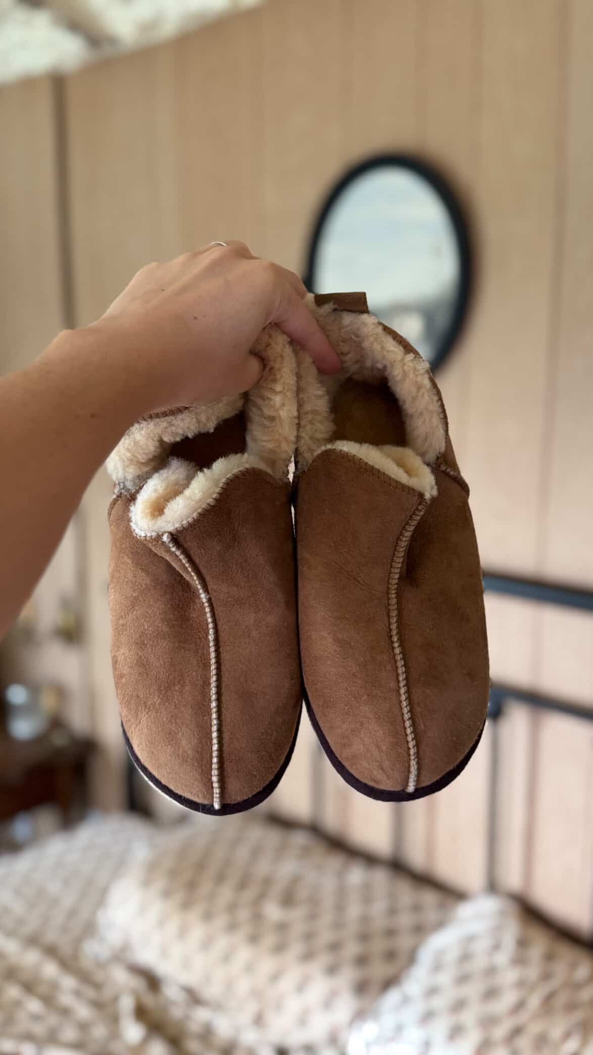 Extra Roomy Genuine Sheepskin Slipper