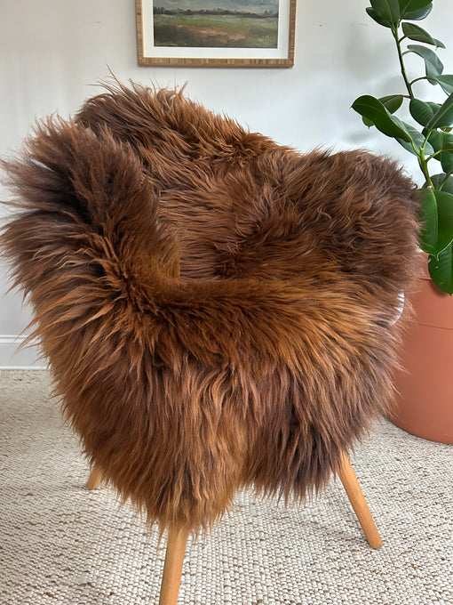 Ombré Chili Pepper Sheepskin