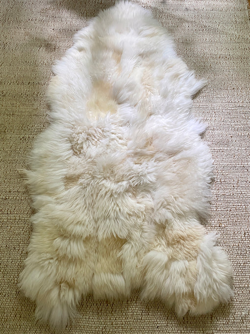 XXL Patchwork Ivory Sheepskin