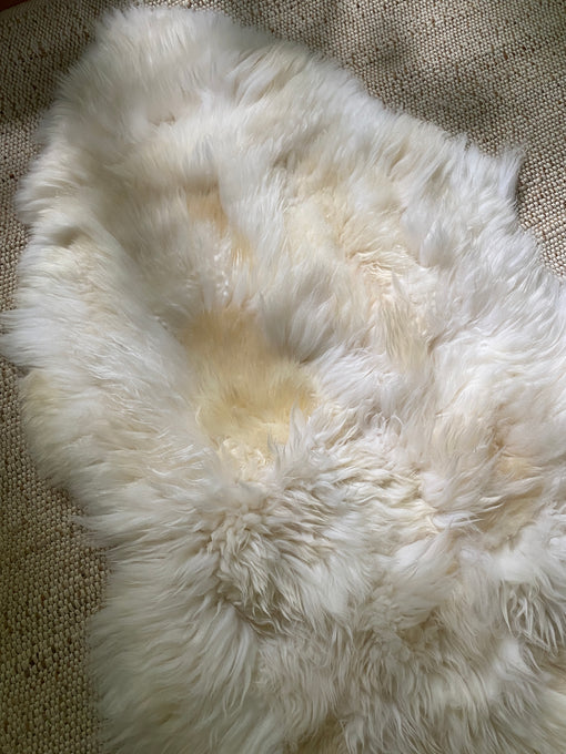 XXL Patchwork Ivory Sheepskin