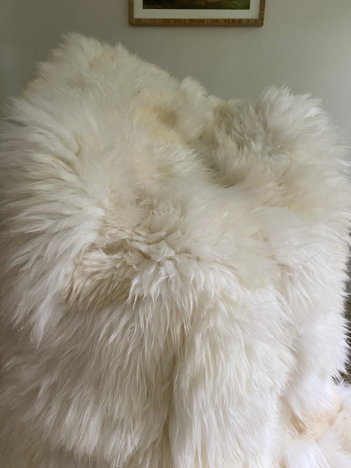 XXL Patchwork Ivory Sheepskin