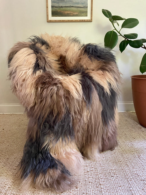 Exclusive XXL Icelandic Patchwork Sheepskin