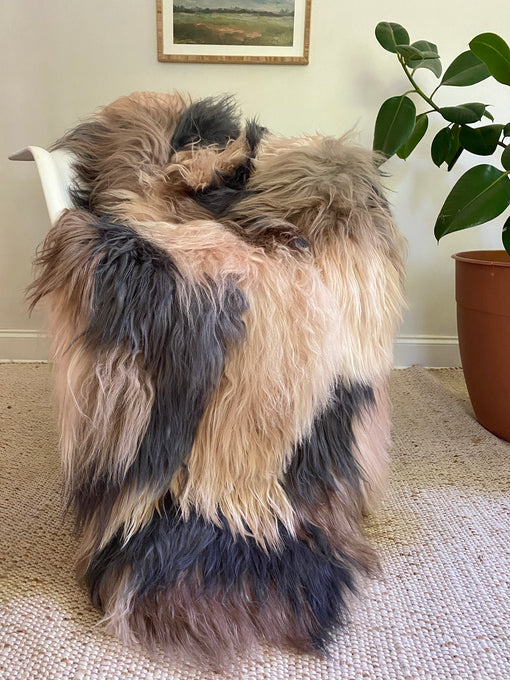 Exclusive XXL Icelandic Patchwork Sheepskin