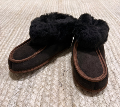 Terra Slipper (Dark brown Fur) - Size 6
