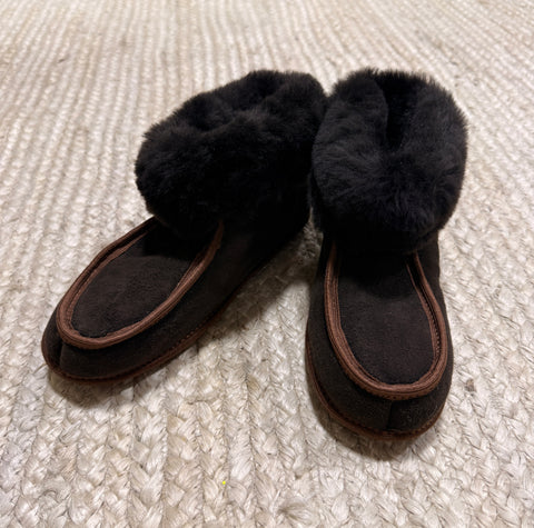 Terra Slipper (Dark brown Fur) - Size 7