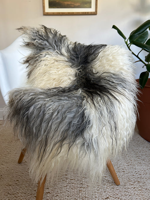 Grey and Ivory Greenland Sheepskin