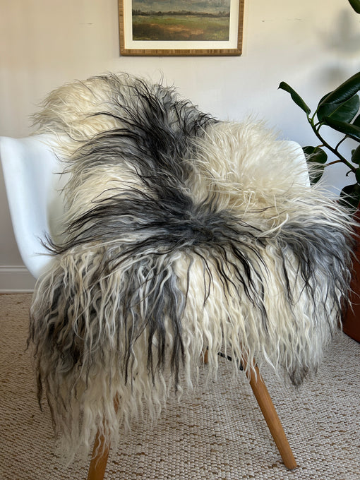 Grey and Ivory Greenland Sheepskin