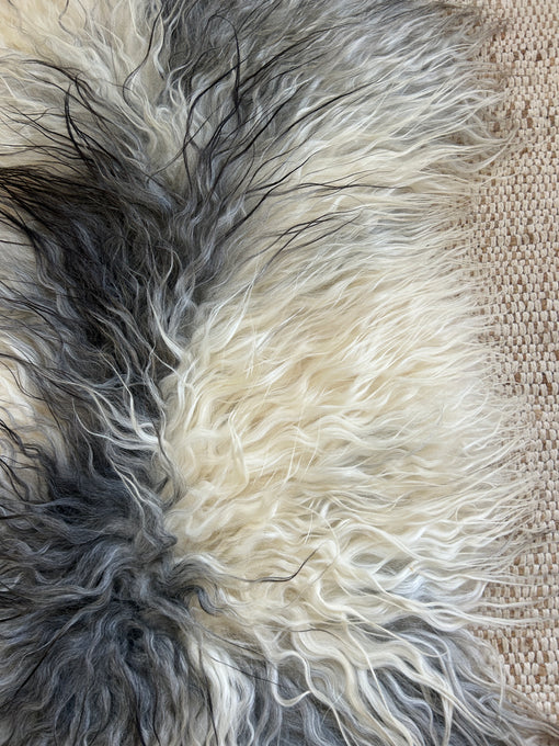 Grey and Ivory Greenland Sheepskin