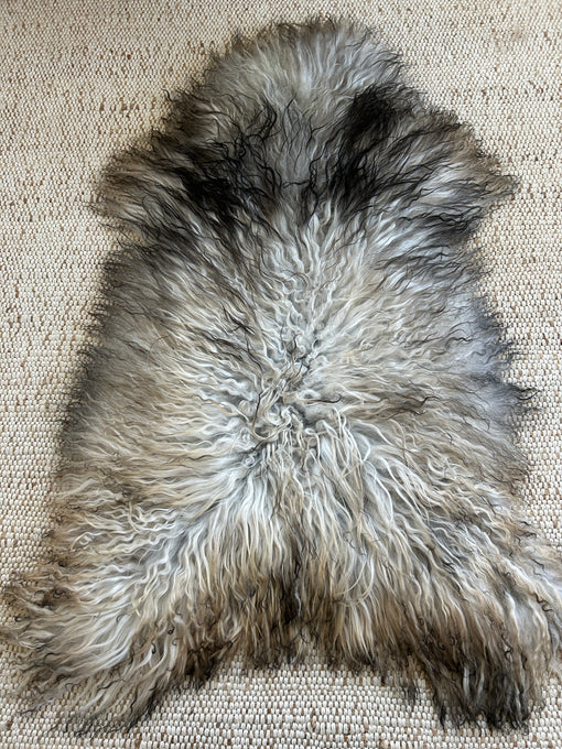 Exclusive Beige Grey Greenland Sheepskin