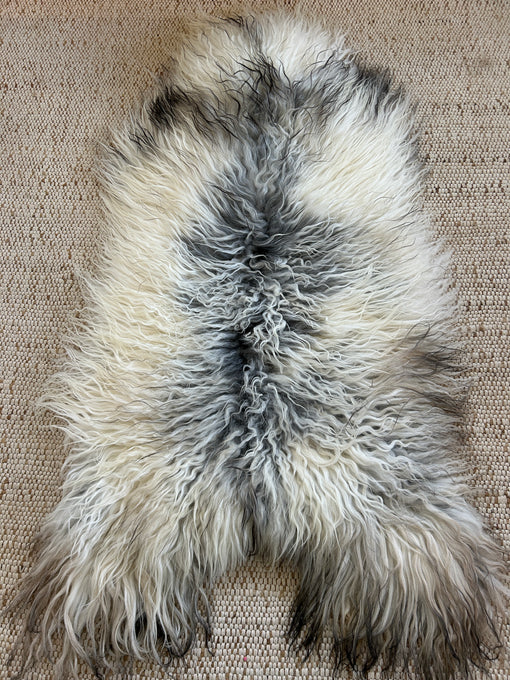 Grey and White Greenland Sheepskin