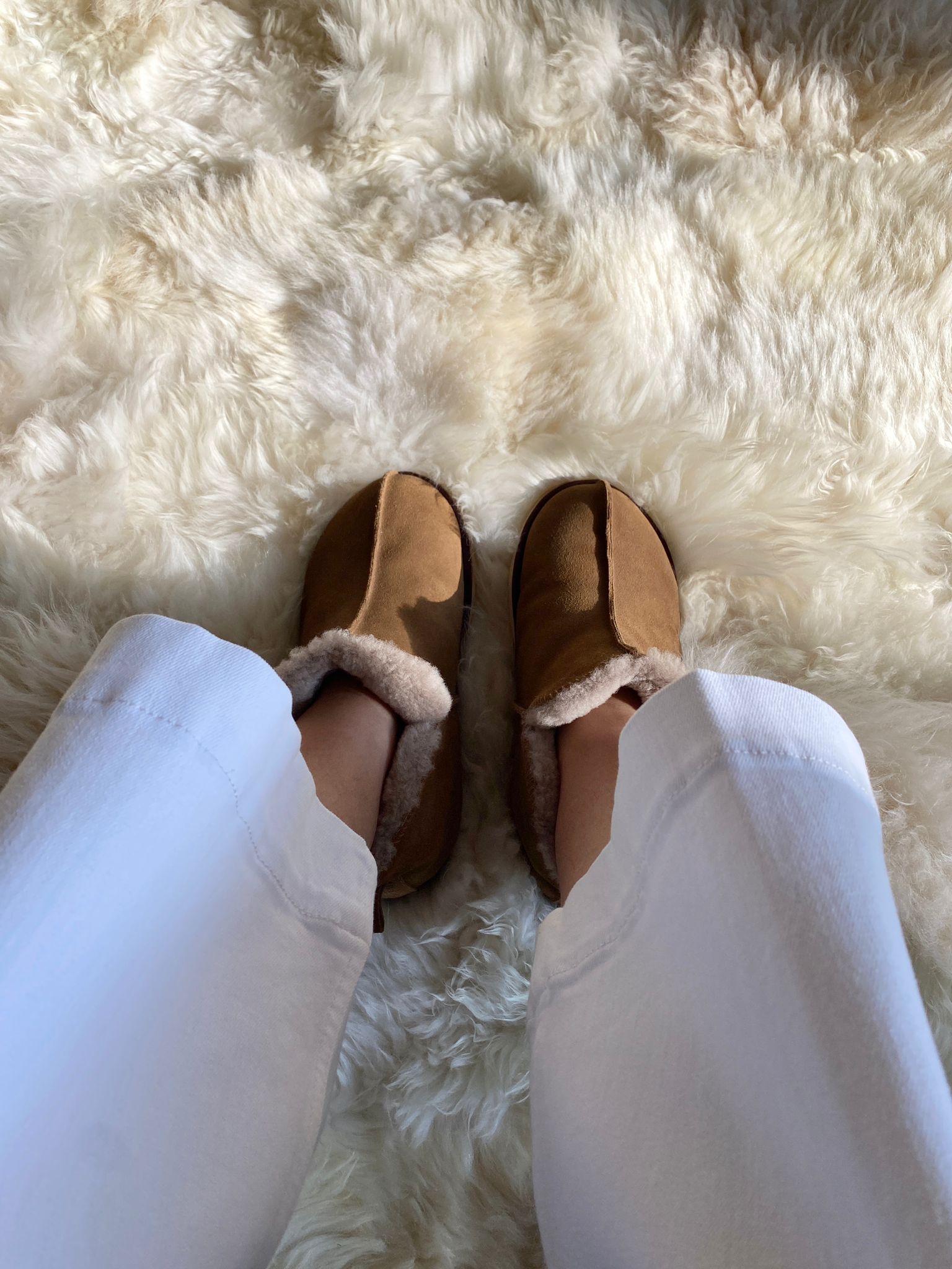 Extra Roomy Genuine Sheepskin Slipper