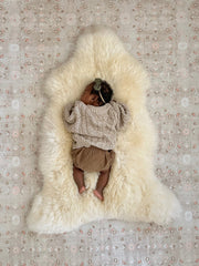 Bright Ivory Nursery Sheepskin