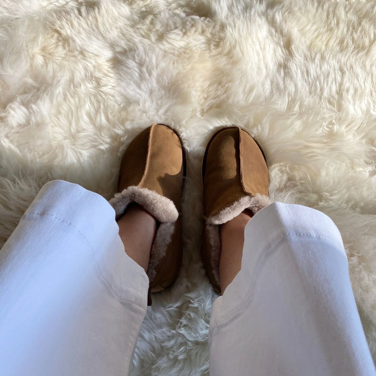 Extra Roomy Genuine Sheepskin Slipper– East Perry