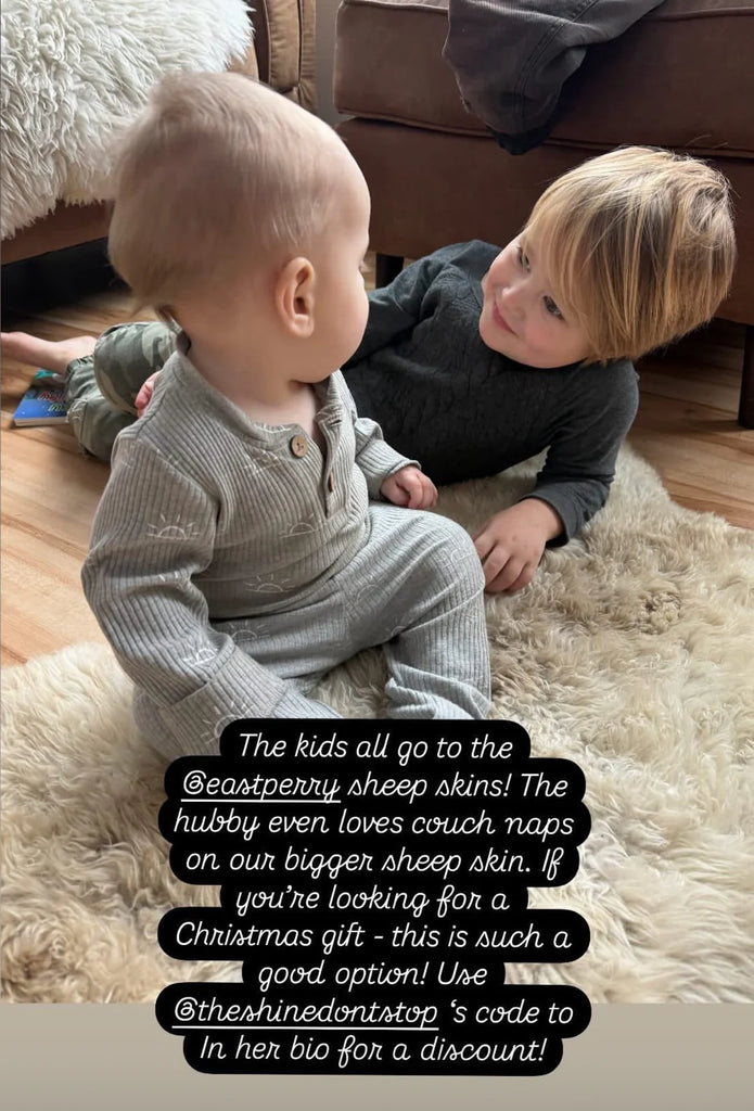 Two children playing on rug family bundles