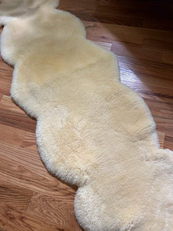 Top-view of medical relugan double sheepskin