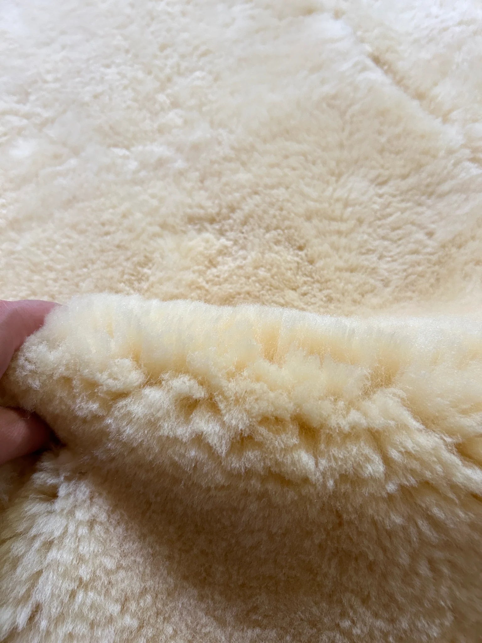 Close-up of medical relugan quad sheepskin