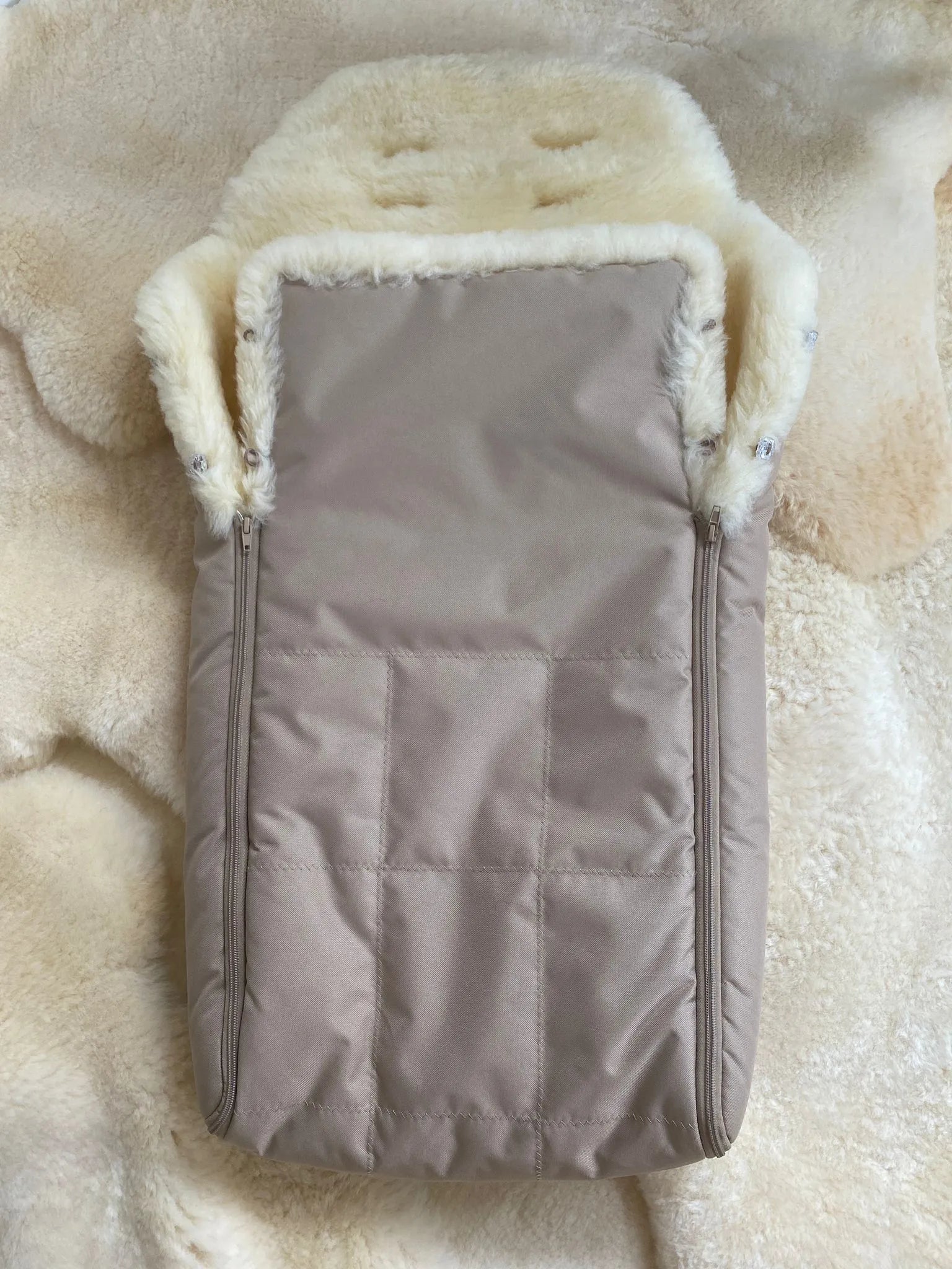 Medical sheepskin baby toddler sleeping bag