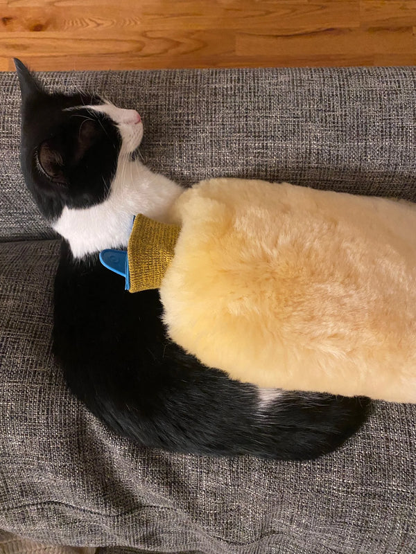 pain and anxiety relief sheepskin hot bottle