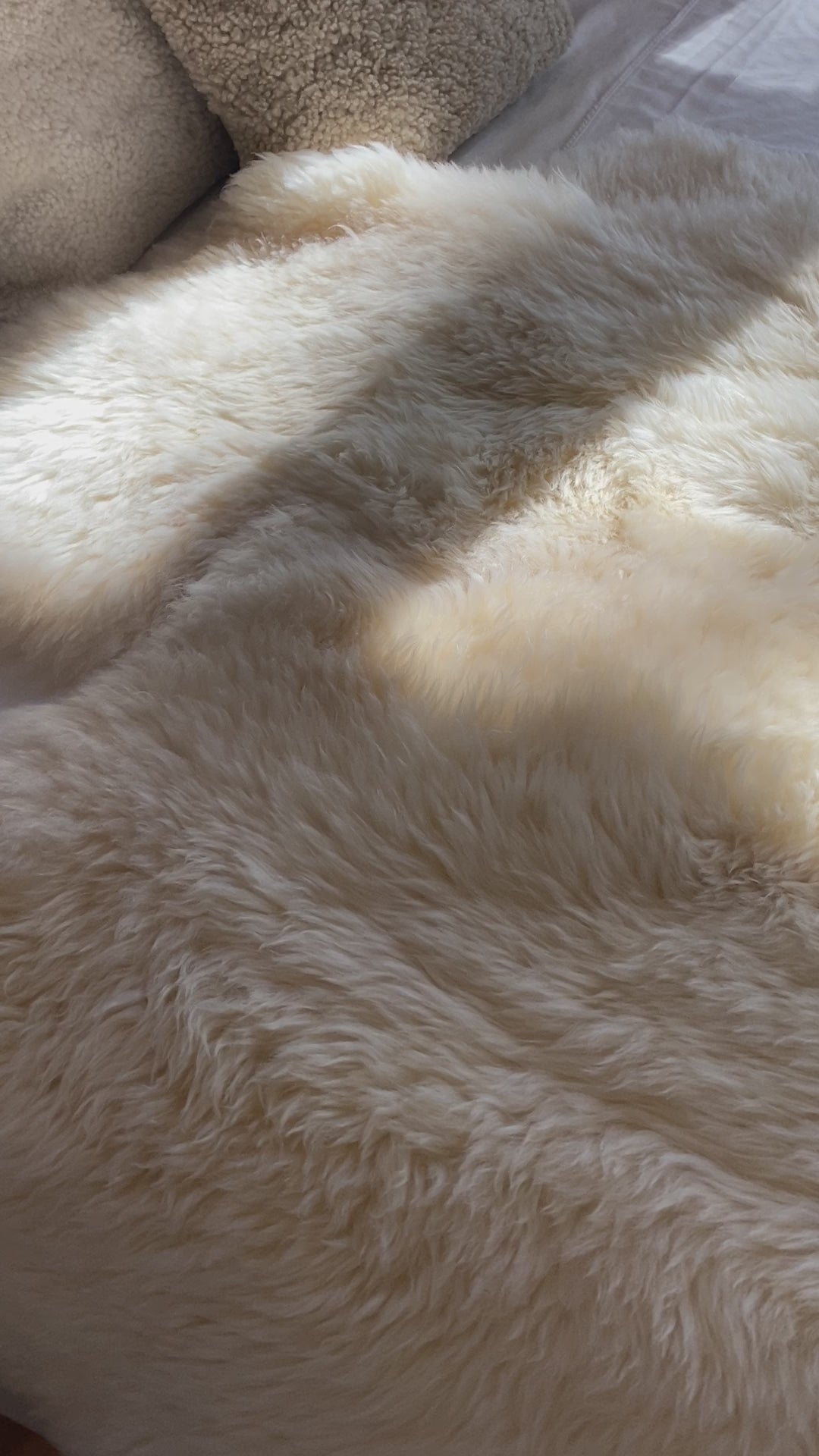 Plush Quad (4-Pelt) Ivory Sheepskin