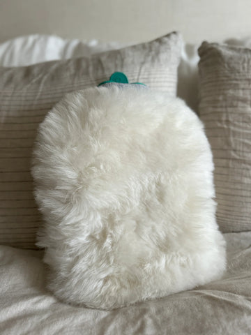 PLUSH SHEEPSKIN HOT WATER BOTTLE WARMER