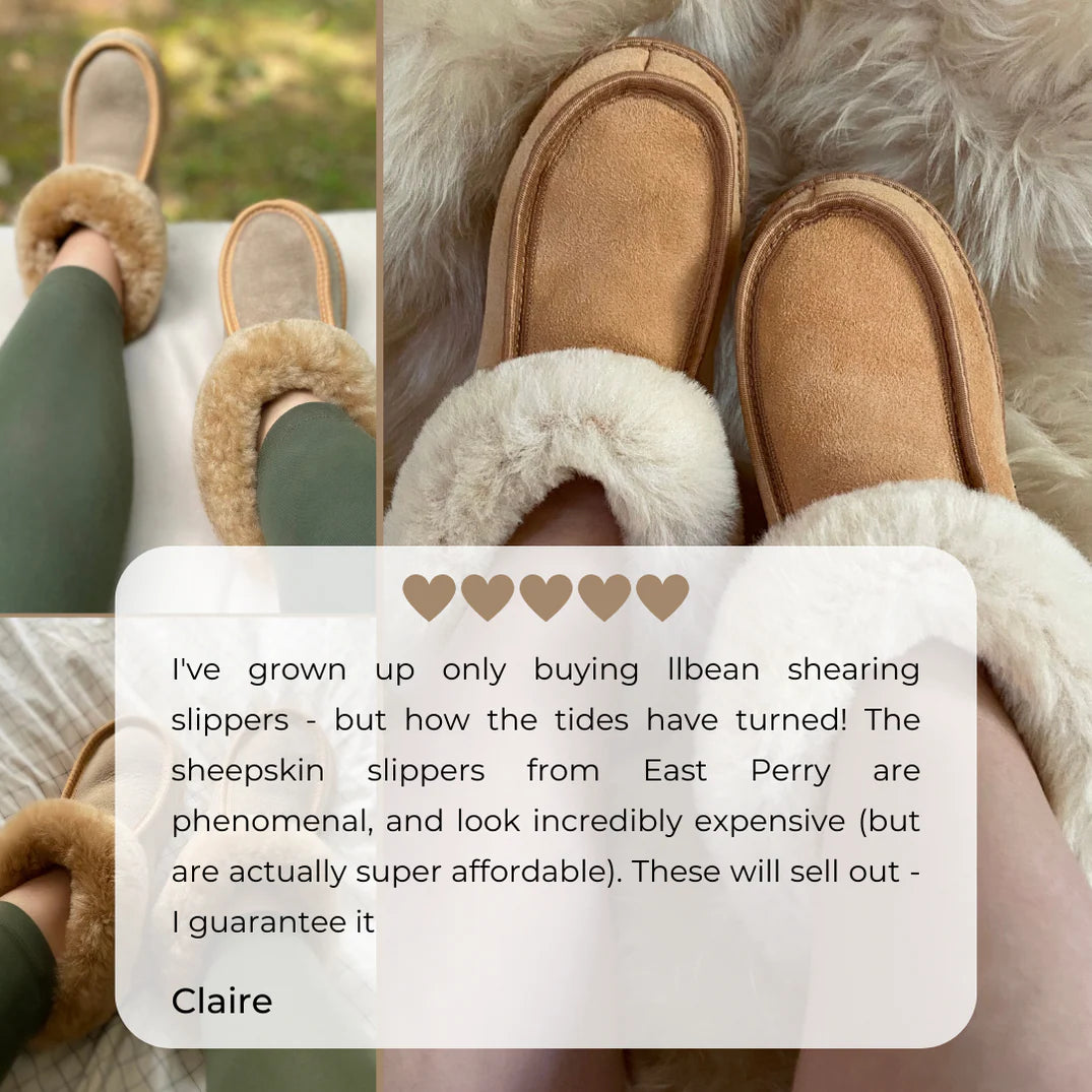 Sheepskin slippers