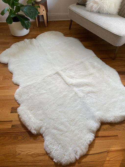 sheepskin area rug