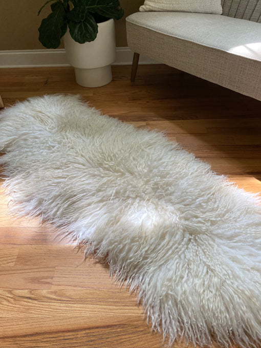 decorative sheepskin rug