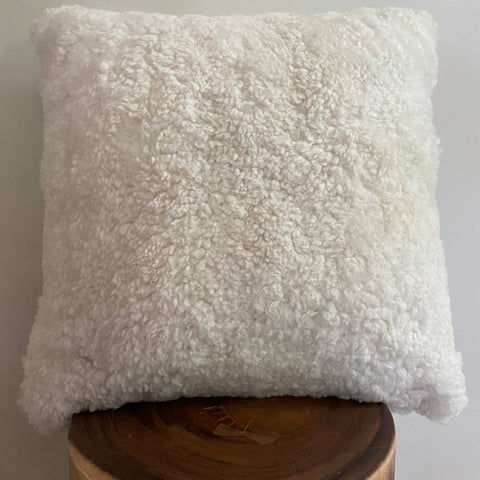 shearling sheepskin pillow