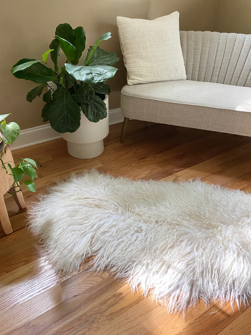 sheepskin rug for living room