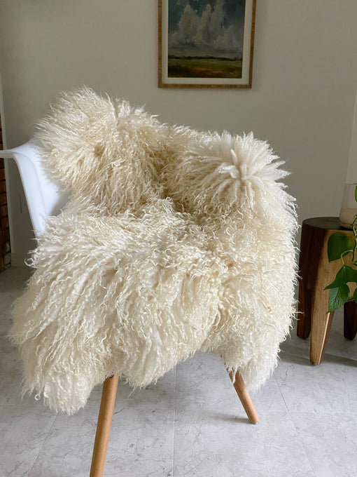 ivory gotland sheepskin 